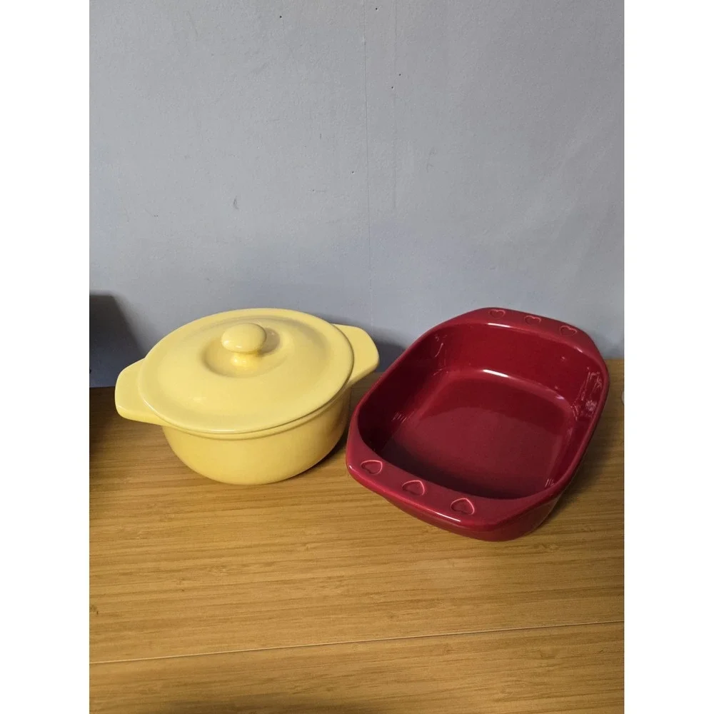 Chantal Set‎ Of Bakeware. Oven, Freezer, Microwave & Dishwasher Safe. Lot Of 2